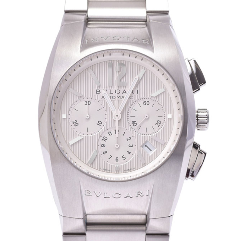 

Bvlgari White Stainless Steel Ergon Chronograph EG40C6SCH Men's Wristwatch