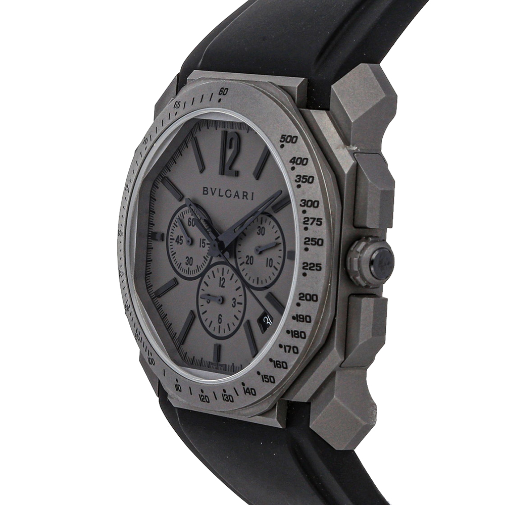 

Bvlgari Gray Titanium Octo L'Originale Chronograph, Grey