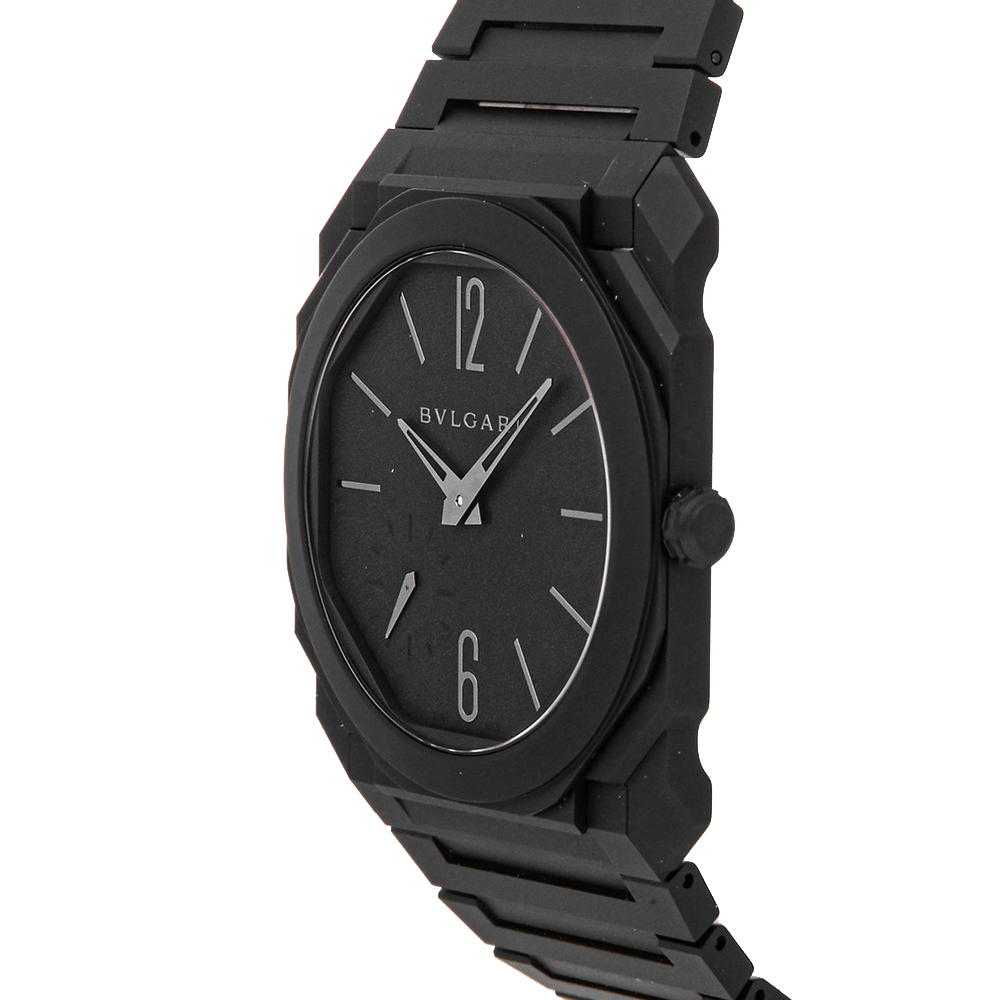 

Bvlgari Black Sandblasted Ceramic Octo Finissimo