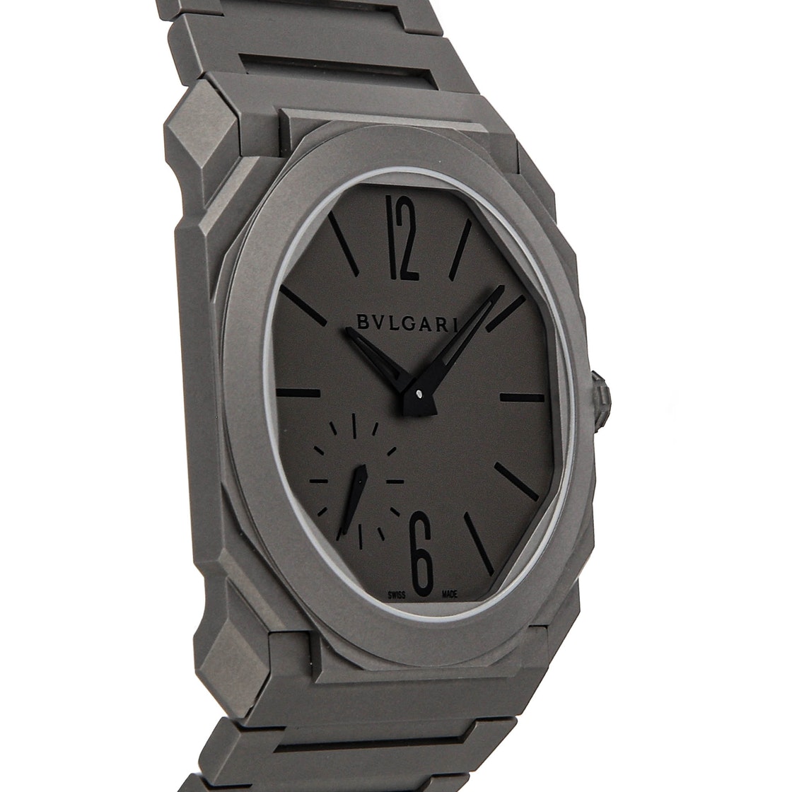 

Bvlgari Gray Titanium Octo Finissimo, Grey