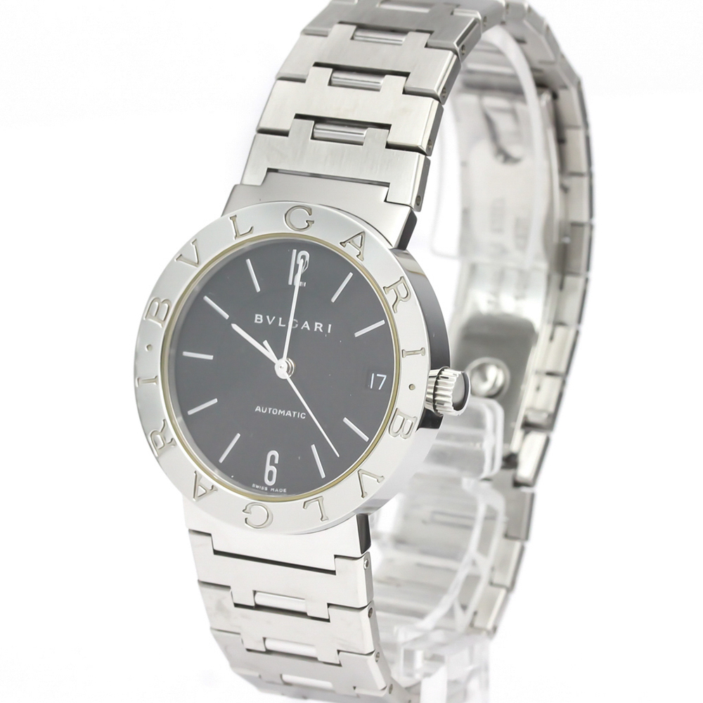 

Bvlgari Black Stainless Steel Bvlgari Bvlgari BB33SS Automatic Men's Wristwatch