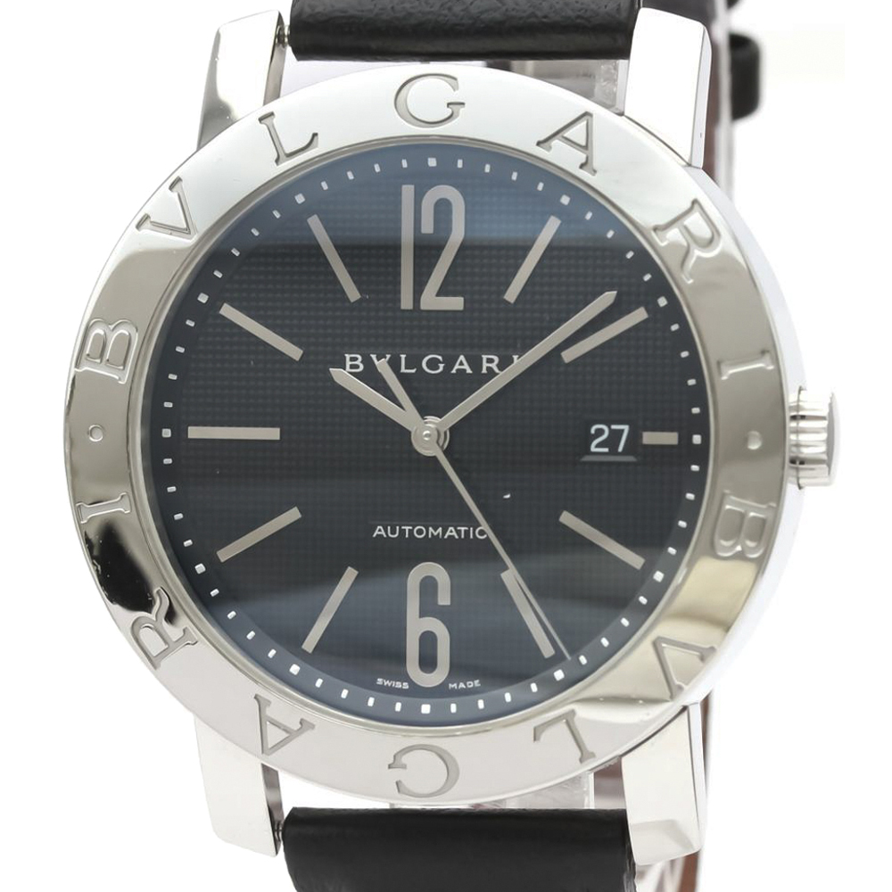 

Bvlgari Black Stainless Steel BB42SL Men's Wristwatch 42 MM