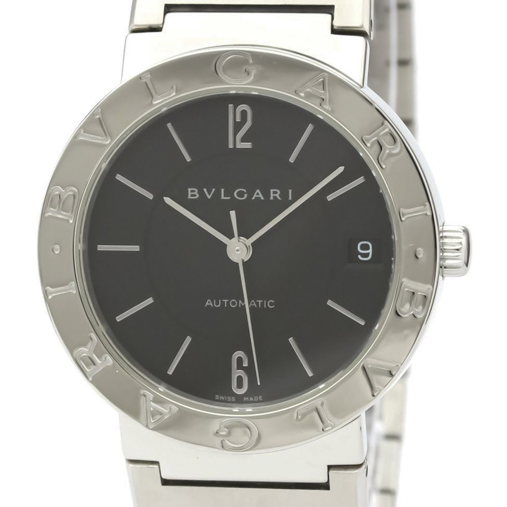 

Bvlgari Black Stainless Steel BB33SS Automatic Men's Wristwatch 33 MM