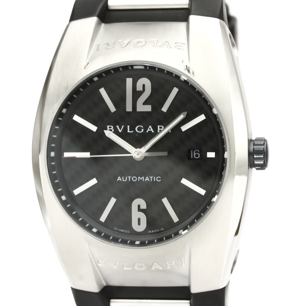 

Bvlgari Black Stainless Steel Ergon EG40S Automatic Men's Wristwatch 40 MM