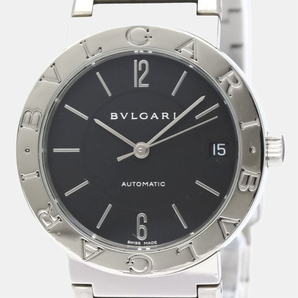 

Bvlgari Black Stainless Steel Bvlgari Bvlgari BB33SS Automatic Men's Wristwatch 33 mm