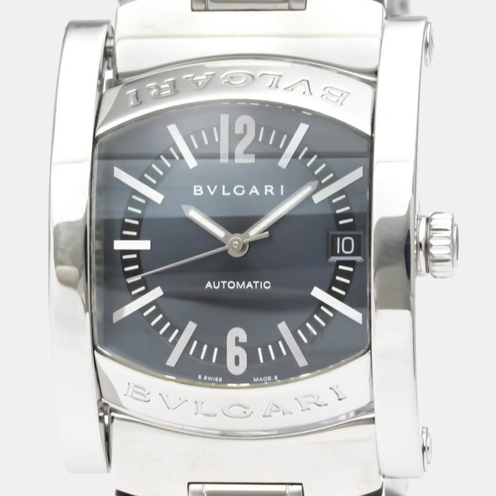 

Bvlgari Grey Stainless Steel Assioma AA44S Automatic Men's Wristwatch 44 mm