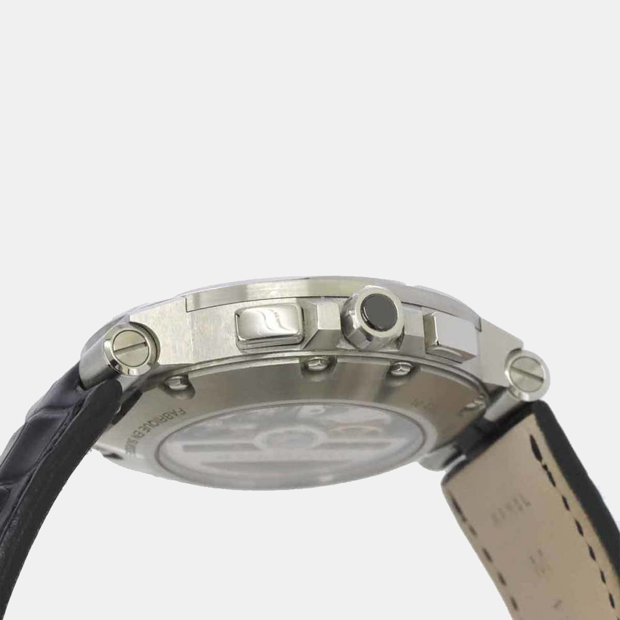 

Bvlgari Black Stainless Steel Diagono DG41SCH Automatic Men's Wristwatch 41 mm