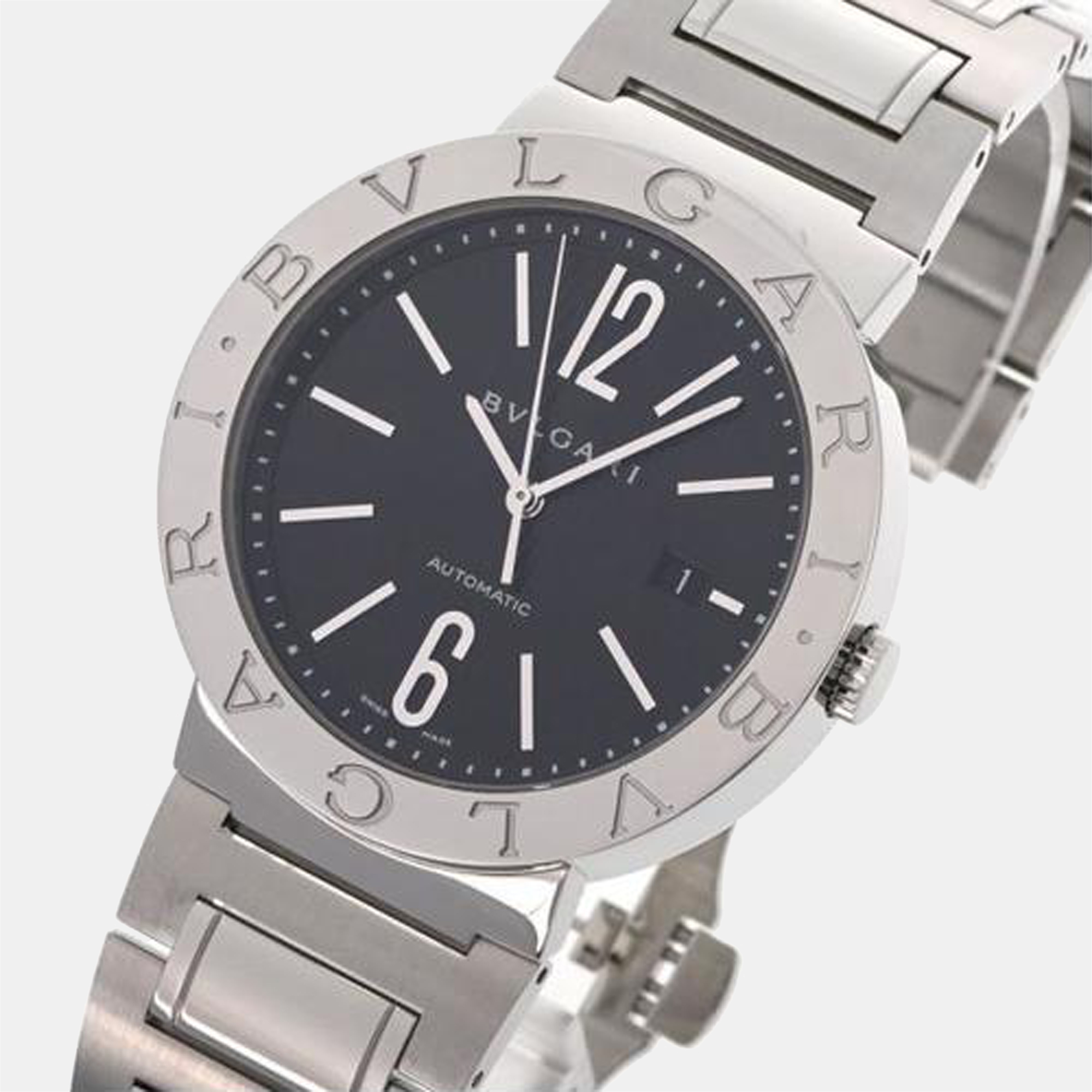 

Bvlgari Black Stainless Steel BB42SS Automatic Men's Wristwatch 42 mm