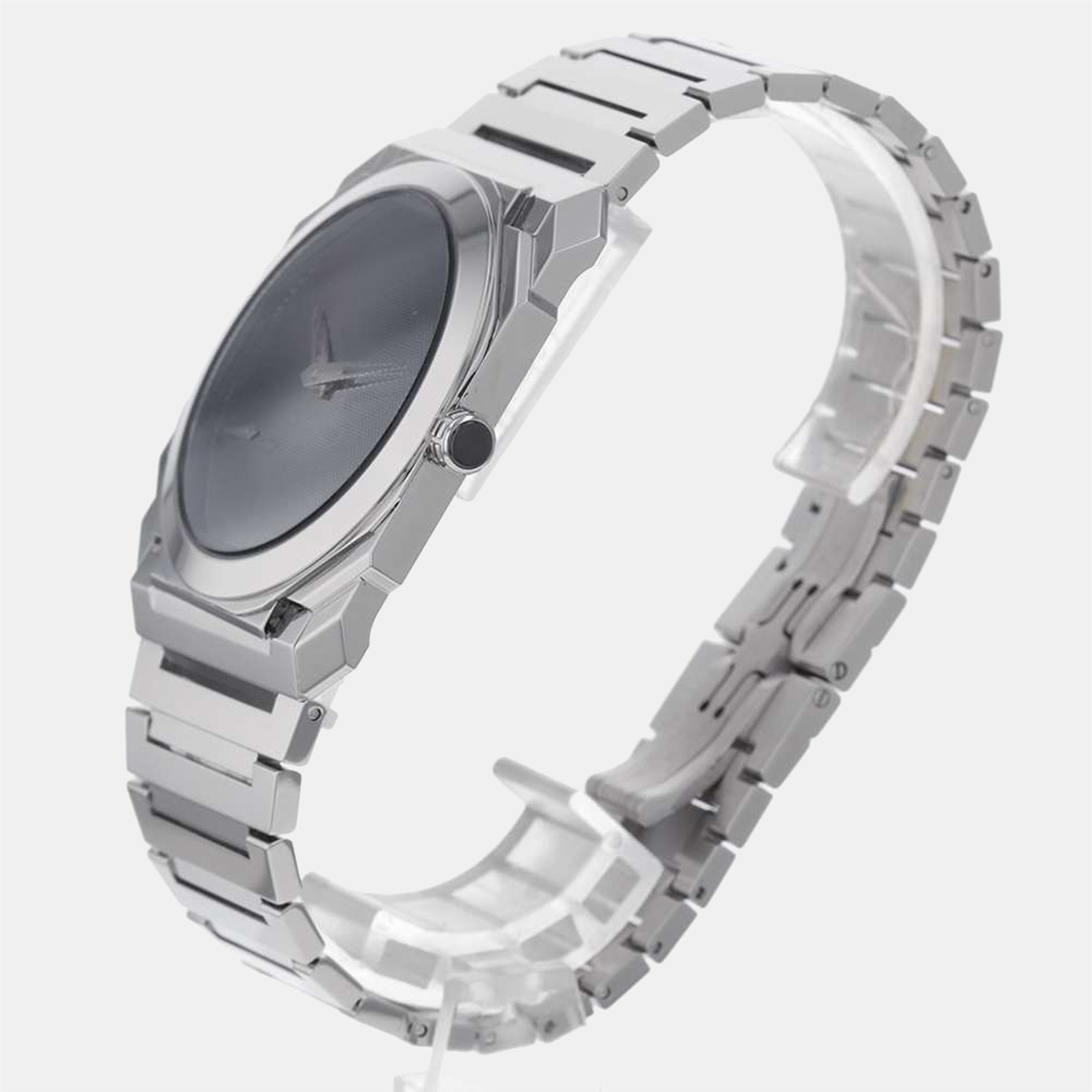 

Bvlgari Silver Stainless Steel Octo Finissimo Kazuyo Sejima limited model Limited360 103710 Men's Wristwatch 40 mm