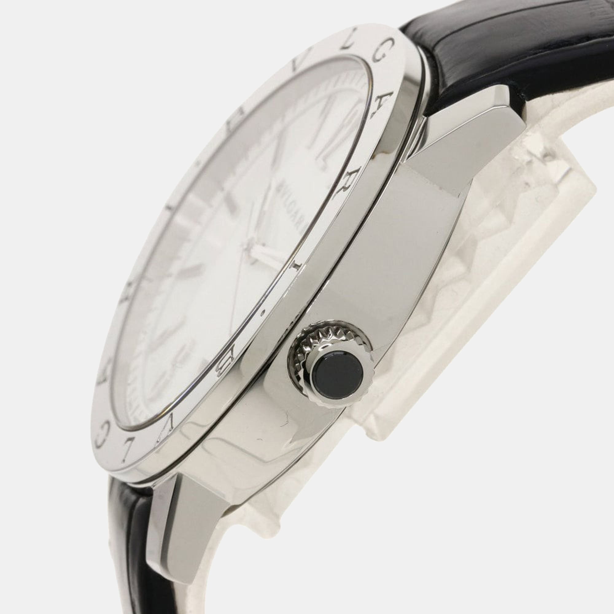 

Bvlgari White Stainless Steel BB41WSLD Men's Wristwatch 41 mm