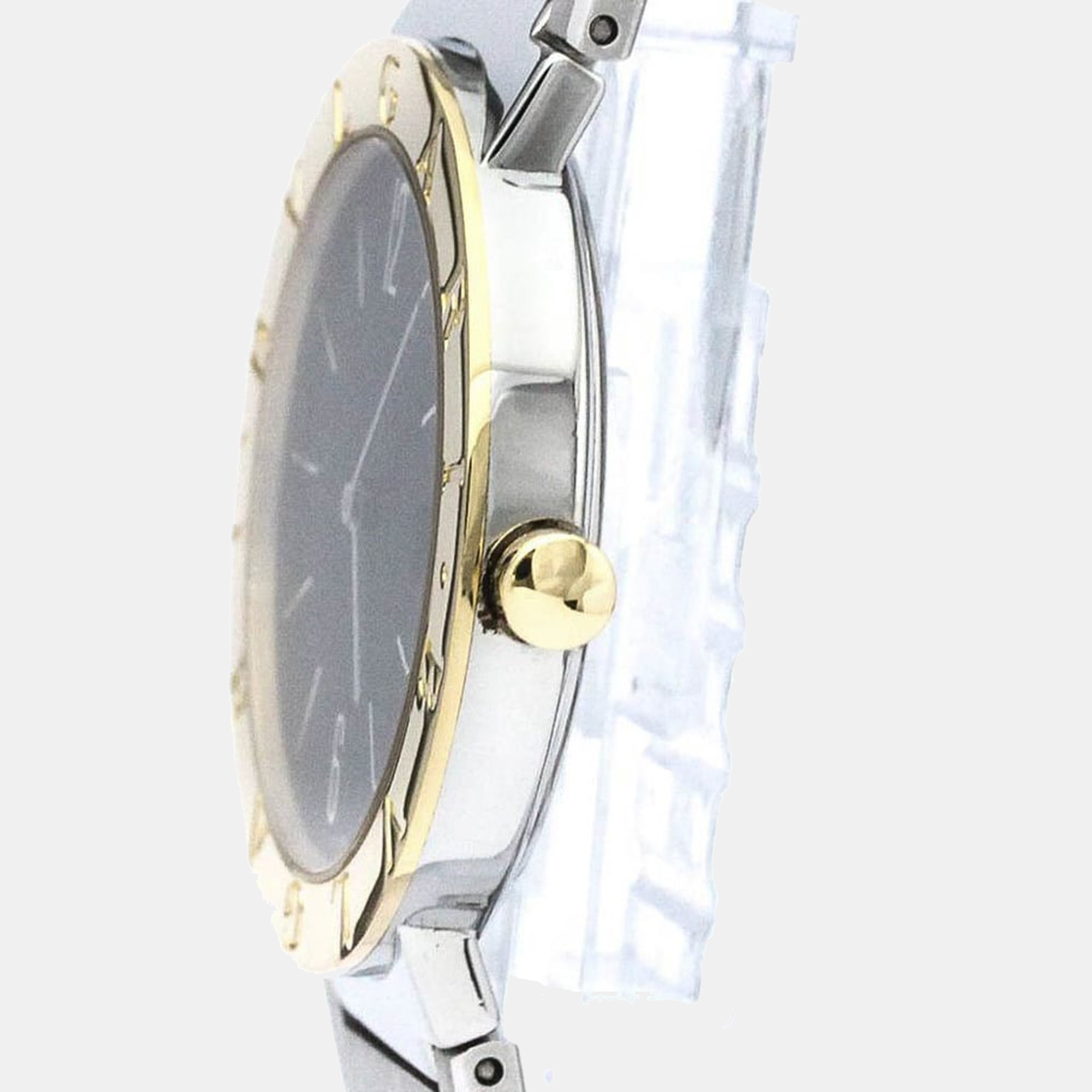 

Bvlgari Black 18K Yellow Gold and Stainless Steel BB33SGD Quartz Men's Wristwatch