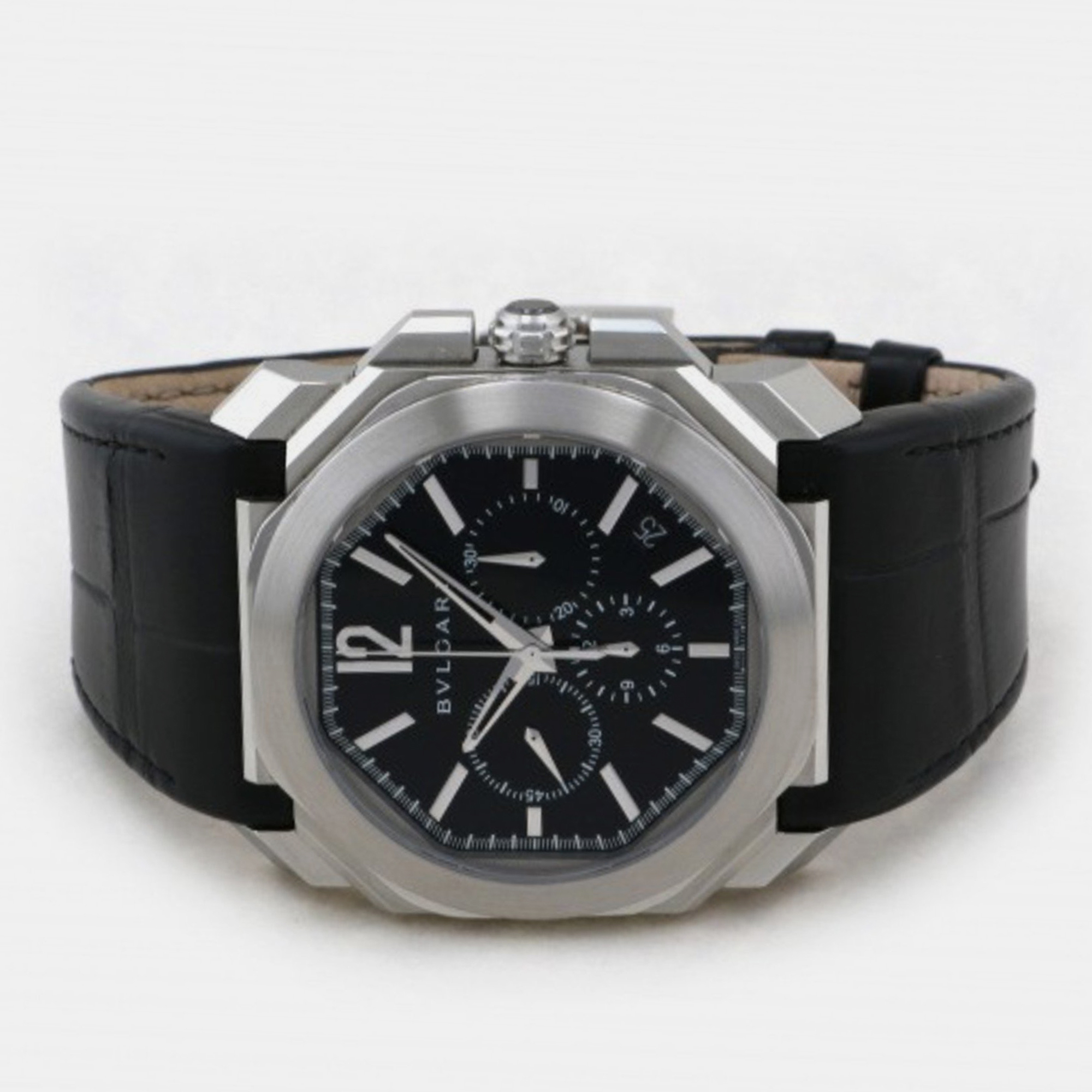 

Bvlgari Black Stainless Steel Octo BGO41BSLDCH Automatic Men's Wristwatch 41.5 mm