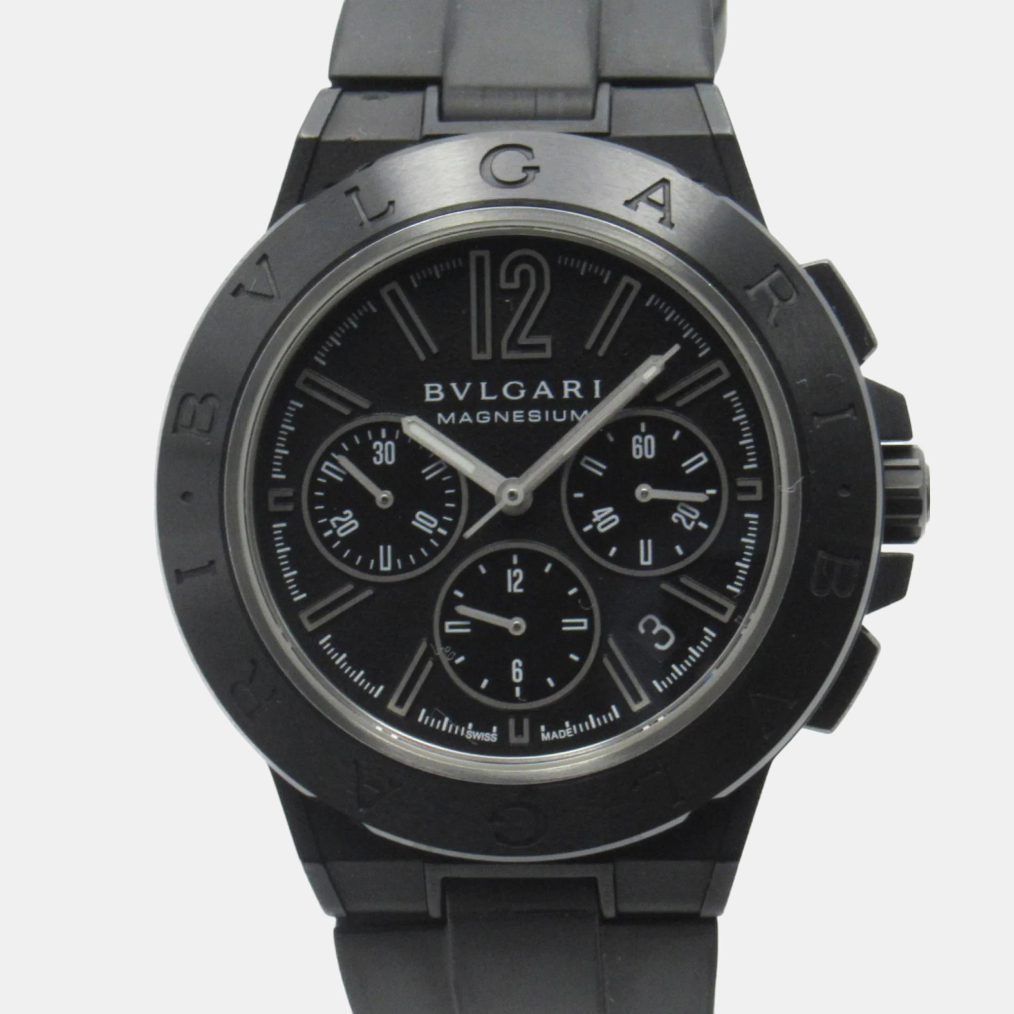 

Bvlgari Black Ceramic Diagono DG42SMCCH Automatic Men's Wristwatch 42 mm