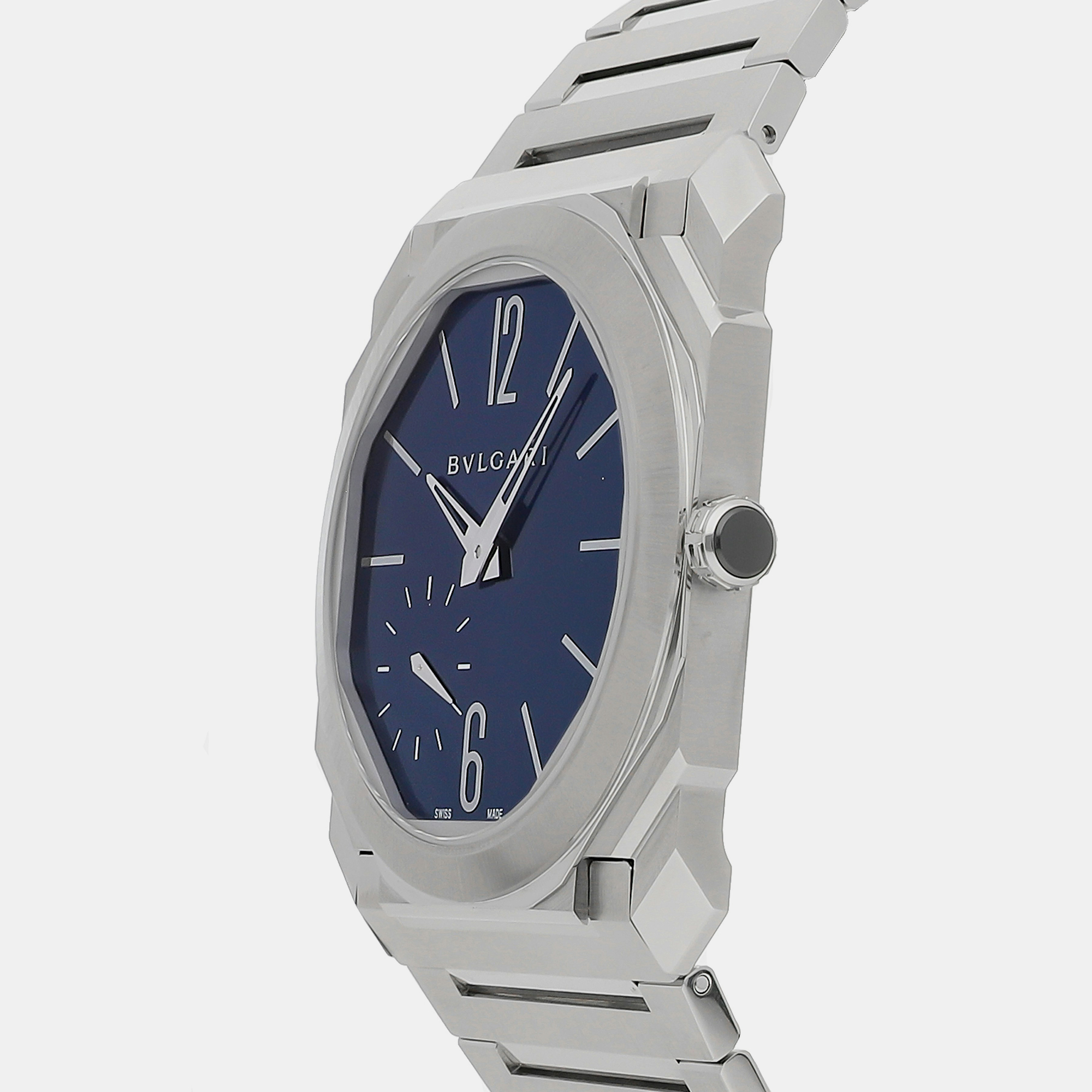 

Bvlgari Blue Stainless Steel Octo Finissimo 103431 Automatic Men's Wristwatch 40 mm