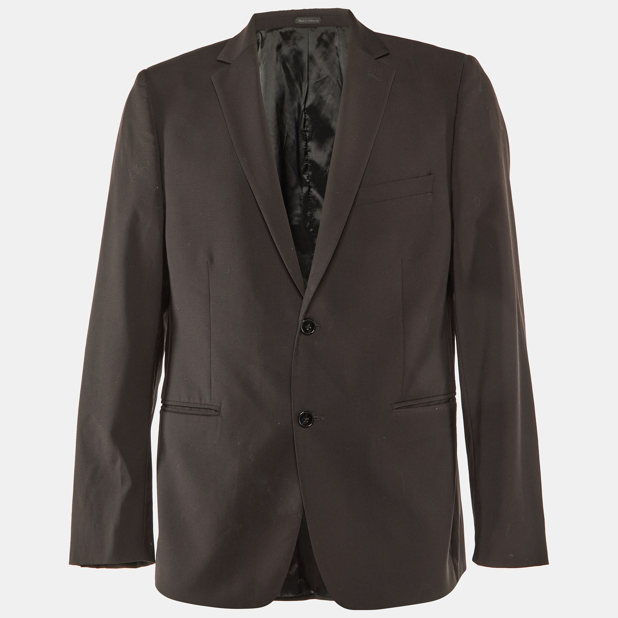 

Calvin Klein Brown Wool Regular Fit Blazer L