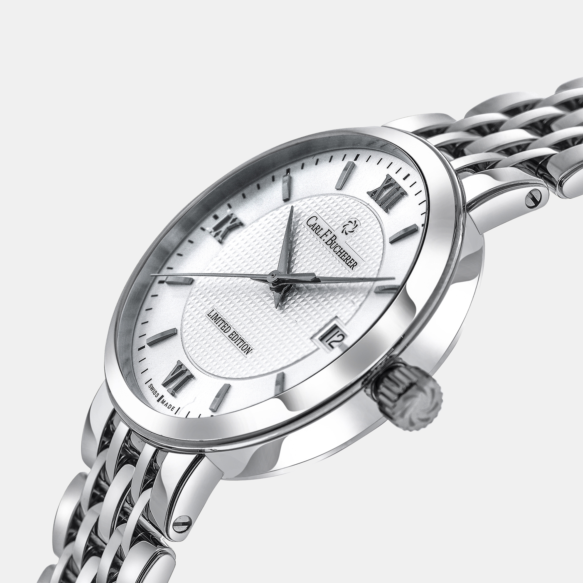 

Carl F. Bucherer Adamavi AutoDate Limited Edition Stainless Steel Automatic Men's Watch 00.10314.08.15.98, Silver