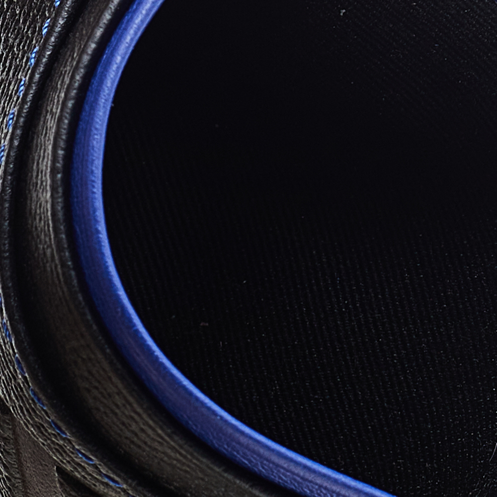 

Carolina Herrera Black/Blue Leather Sport Card Holder