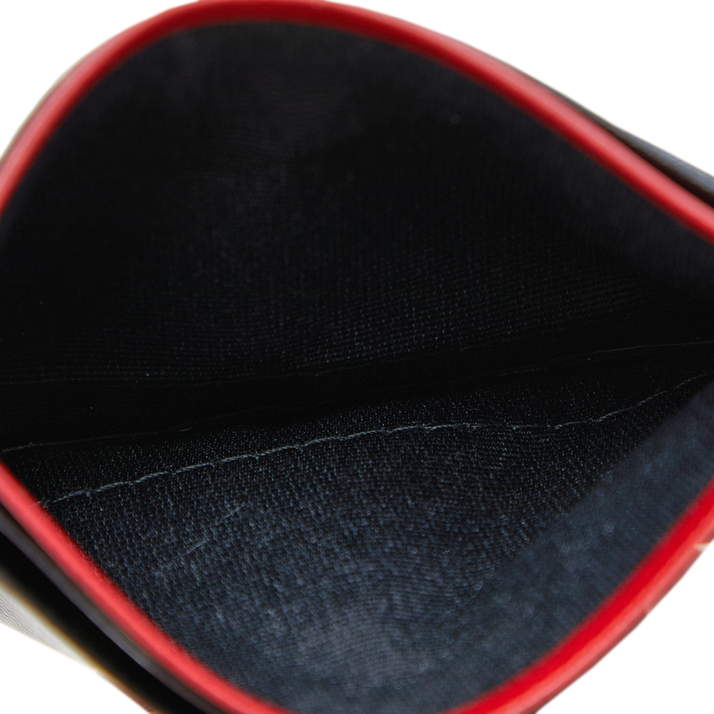 

Carolina Herrera Black/Red Leather Sport Card Holder