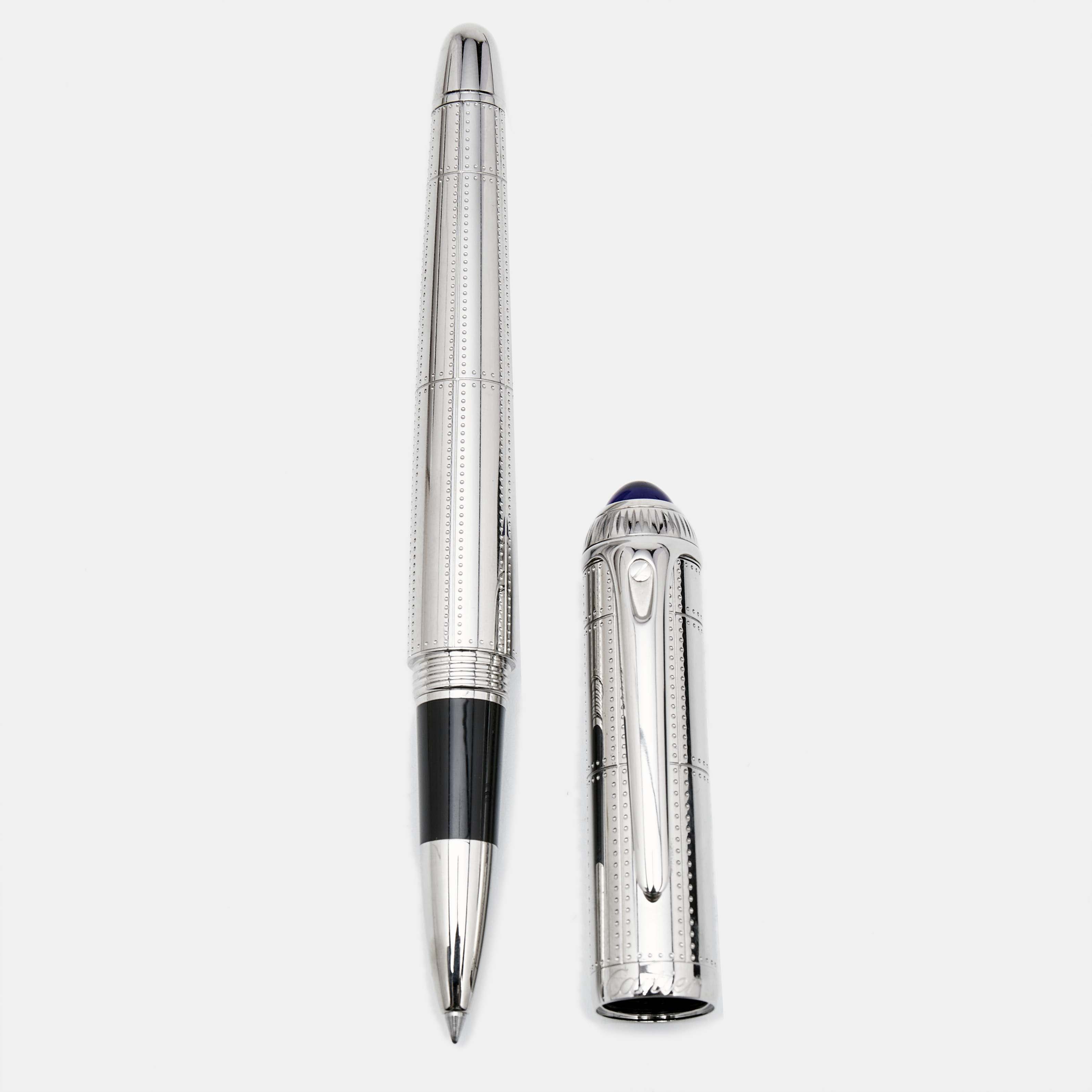 

Cartier R de Cartier Resin Silver Tone Rollerball Pen