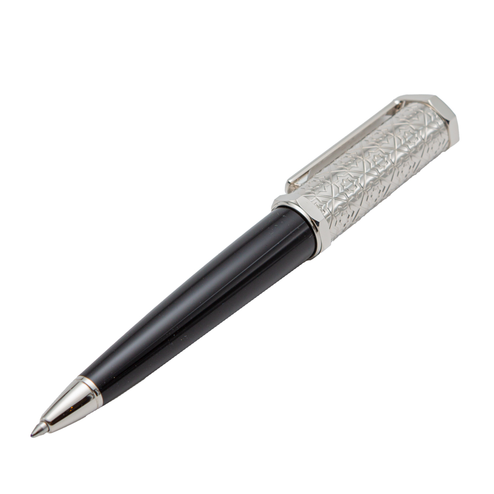 

Cartier Santos Black Silver Limited Edition Ballpoint Pen