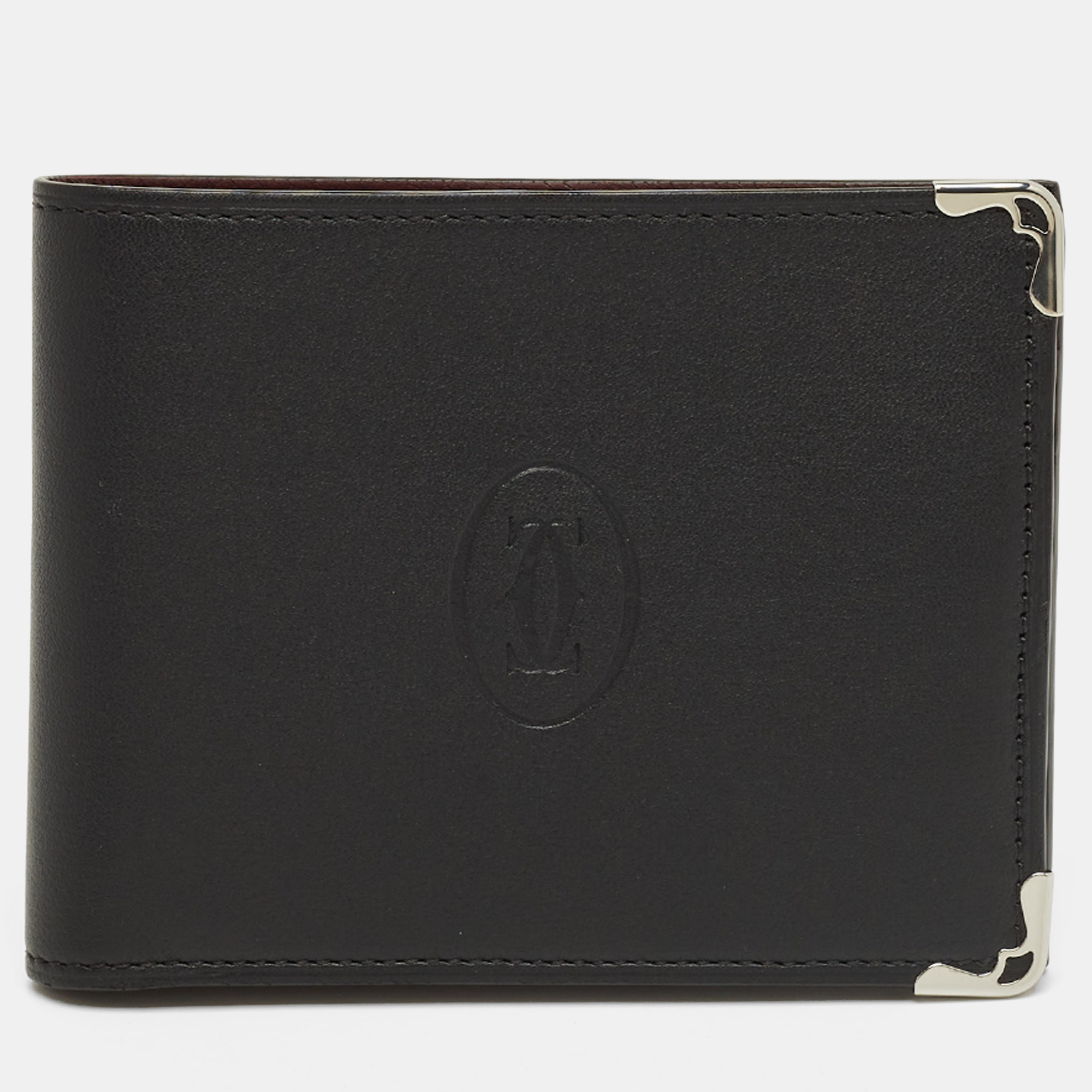 

Cartier Black Leather Must de Cartier Bifold Wallet