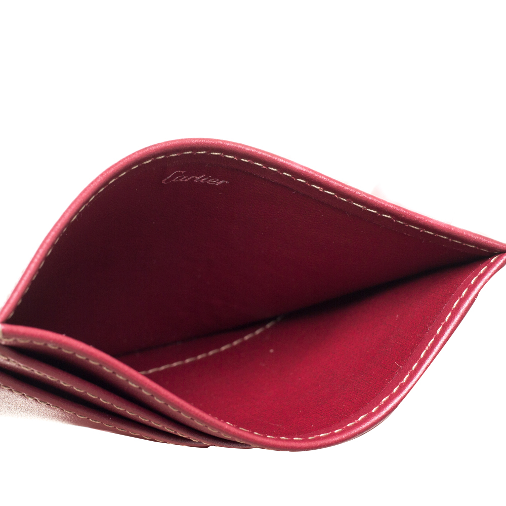 

Cartier Burgundy Leather Card Holder