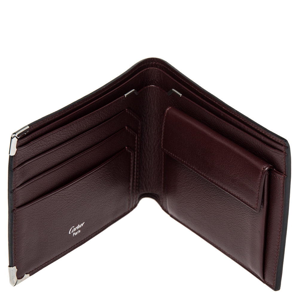 

Cartier Black Leather Must De Cartier Bifold Wallet