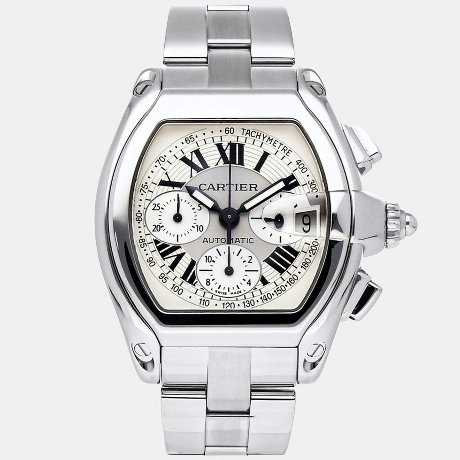 

Cartier Roadster W62006X6 Automatic Silver Stainless Steel Men's Wristwatch 40 mm