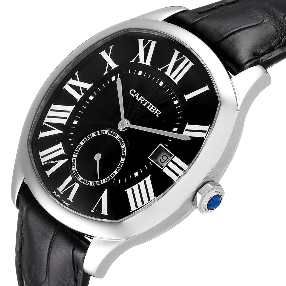 

Cartier Black Stainless Steel Drive de Cartier WSNM0009 Men's Wristwatch 40 MM