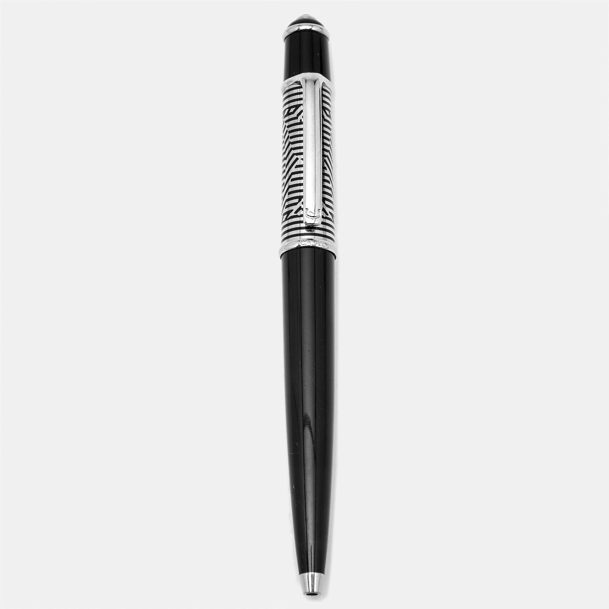 

Cartier Diabolo de Cartier Black Lacquer Silver Tone Ballpoint Pen