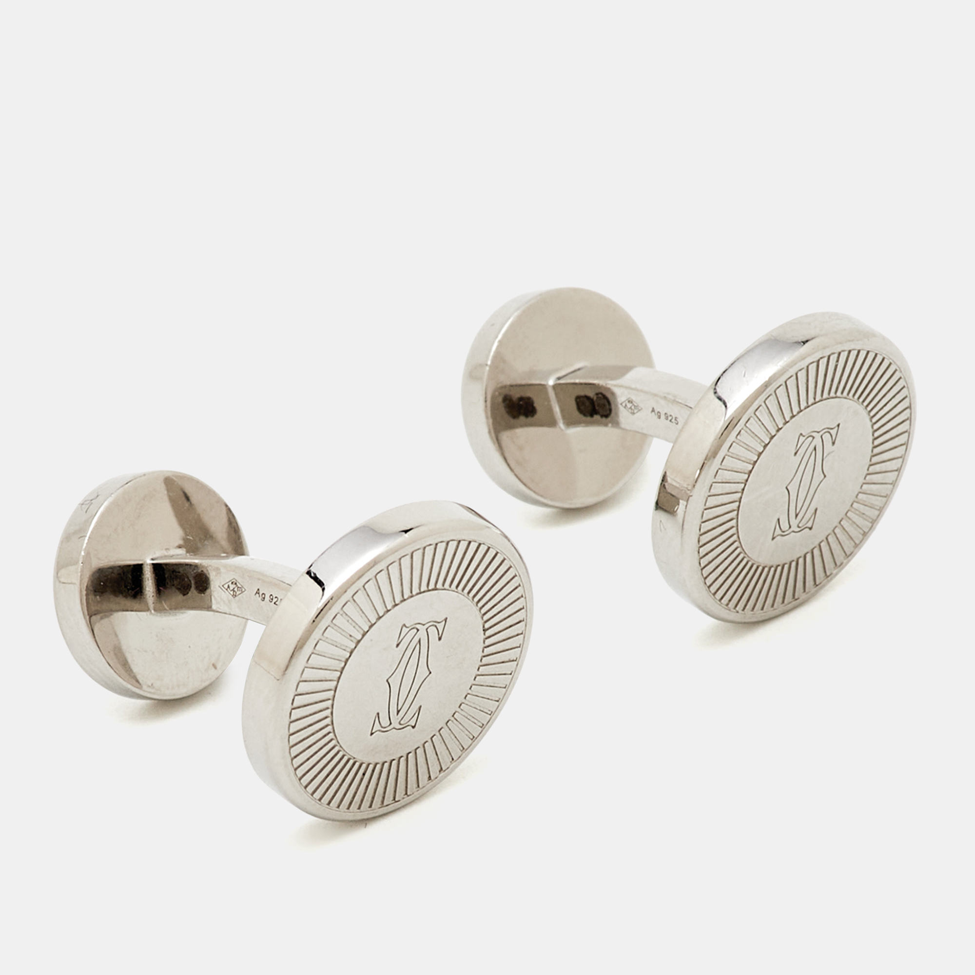 Cartier C de Cartier Sterling Silver Cufflinks
