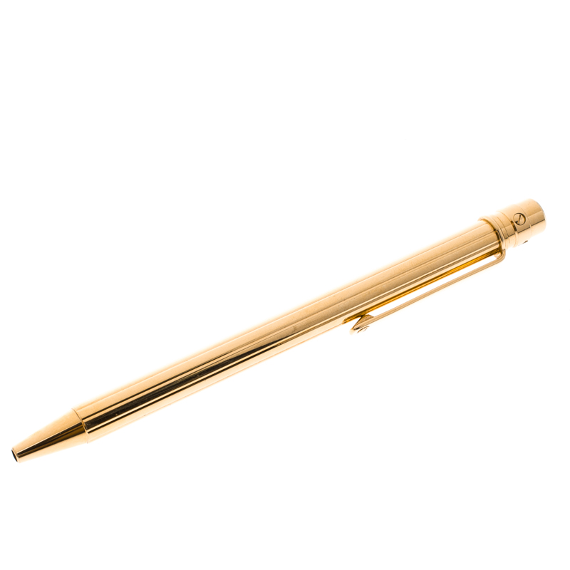 cartier gold ballpoint pen