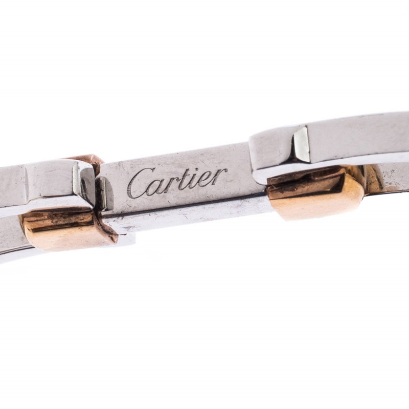 cartier elongated c shaped cufflinks