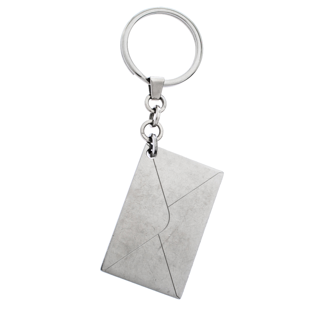 

Cartier Silver Tone Envelope Logo Keyring