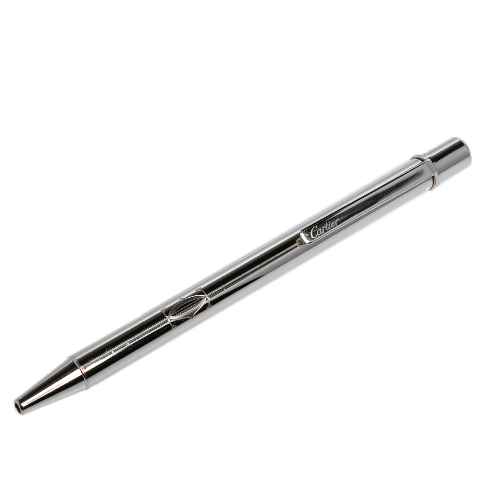 

Cartier Silver Tone Must de Cartier Ballpoint Pen