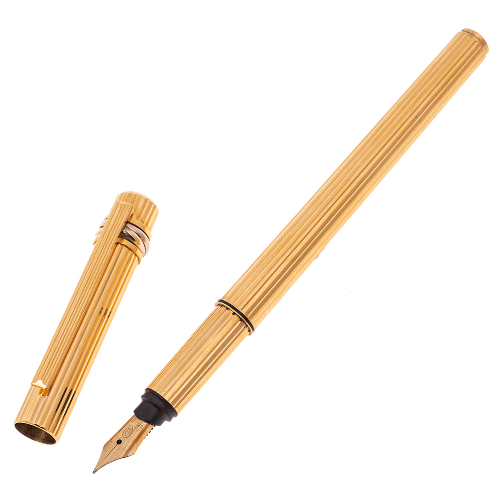 

Cartier Gold Plated Must de Cartier Fountain Pen