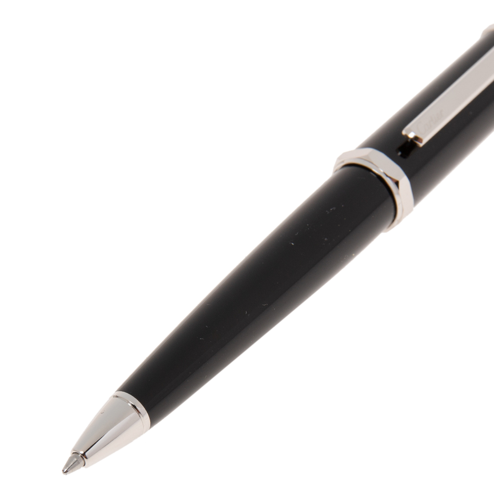 

Cartier Santos-Dumont Black Composite Palladium Finish Ballpoint Pen