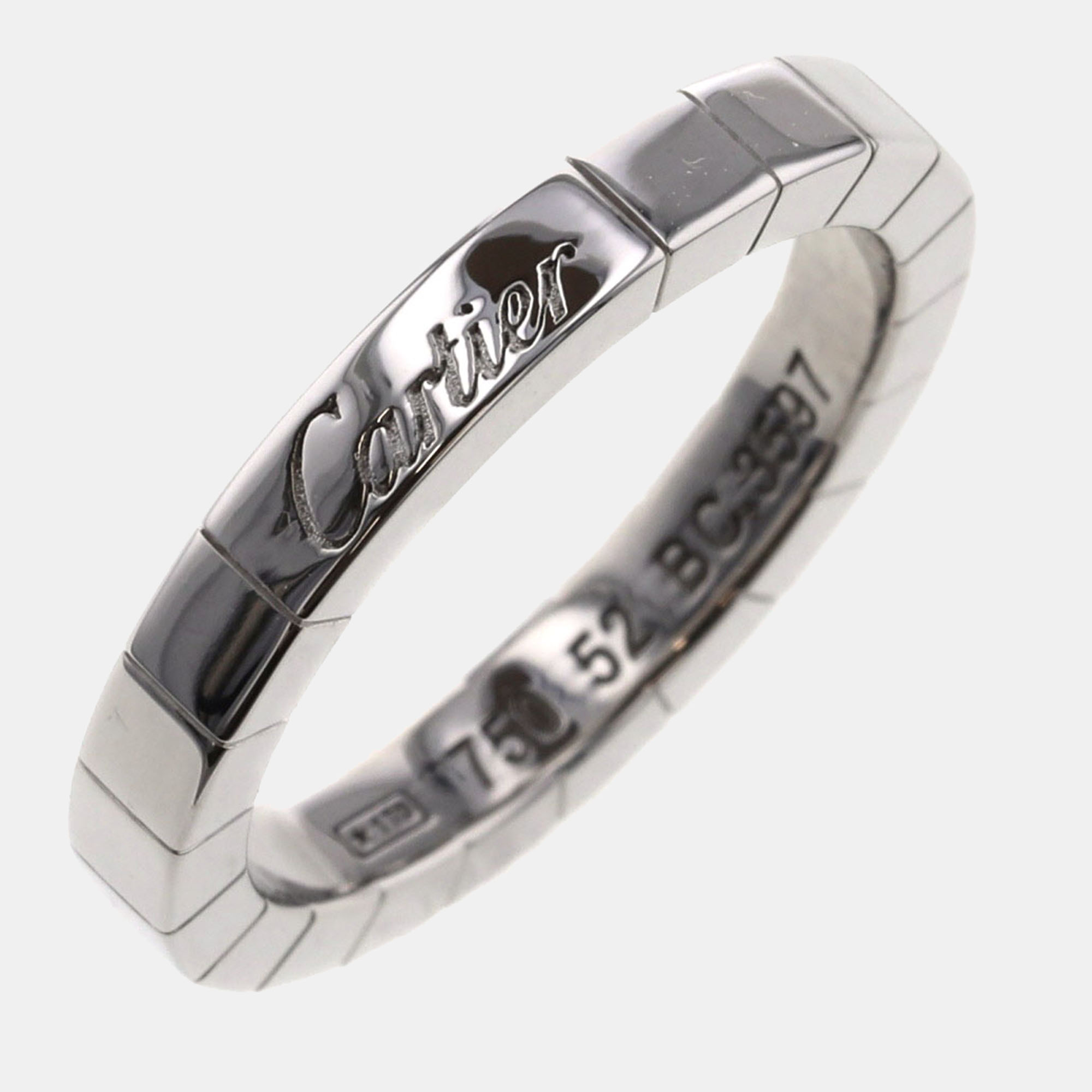 Pre-owned Cartier Silver Metal Lanieres Ring