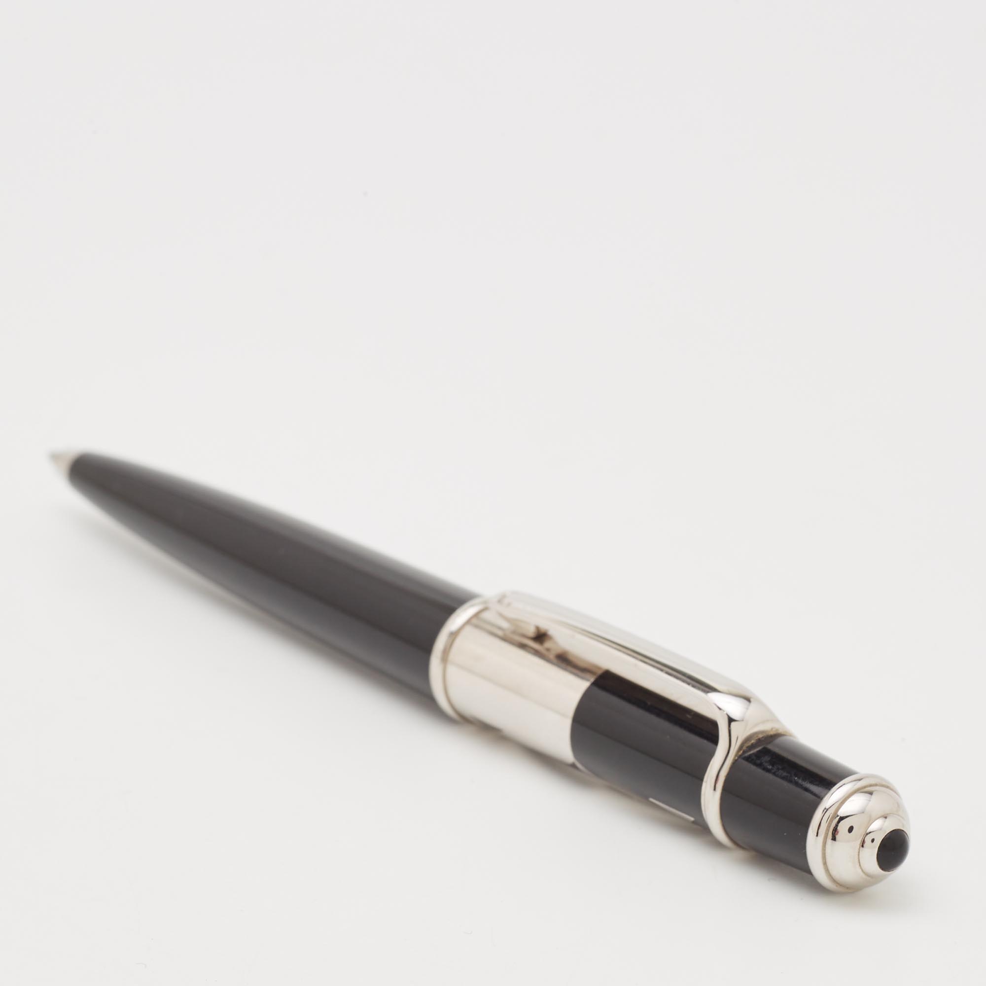 

Cartier Diabolo de Cartier Black Lacquer Silver Tone Ballpoint Pen