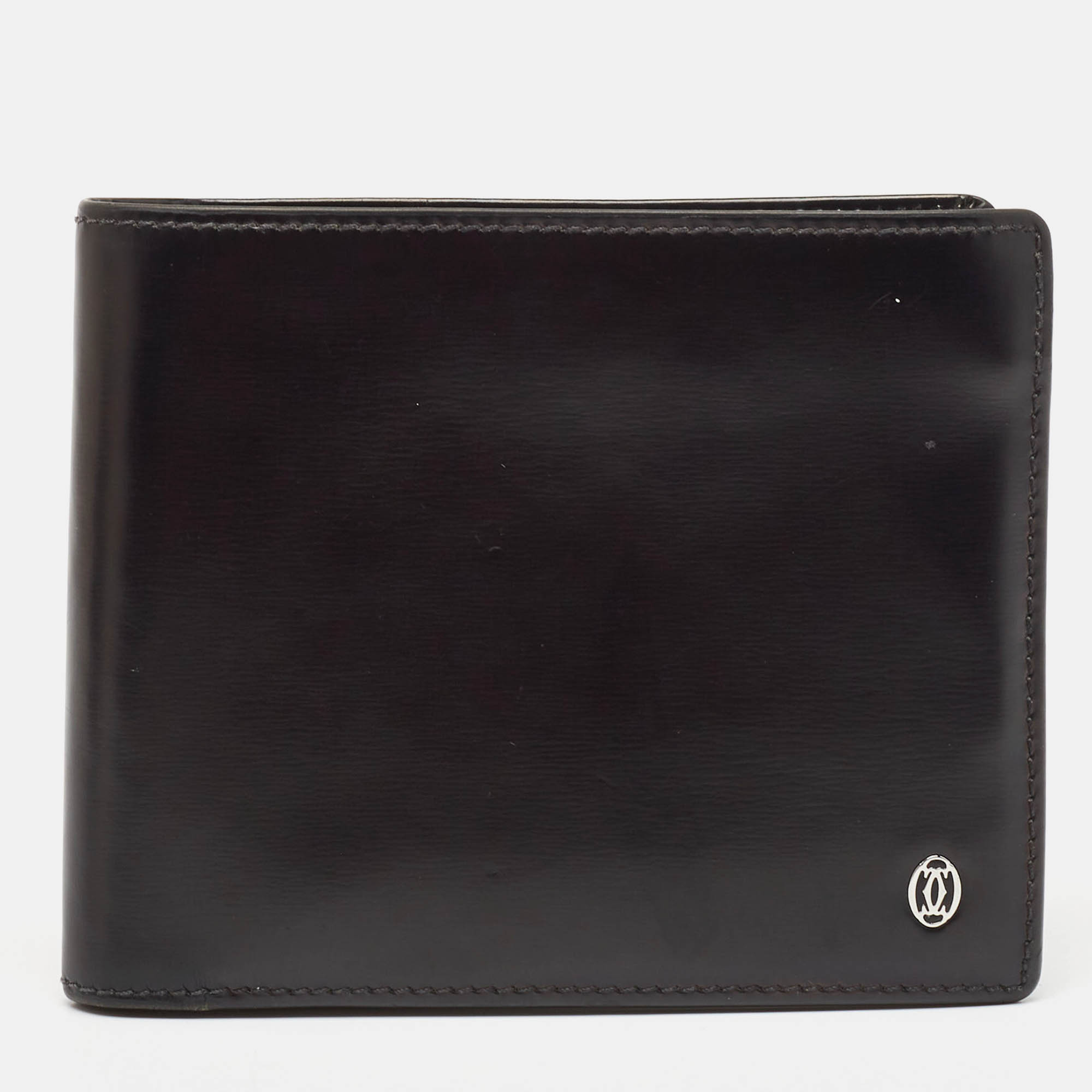 

Cartier Black Leather Must De Cartier Bifold Wallet