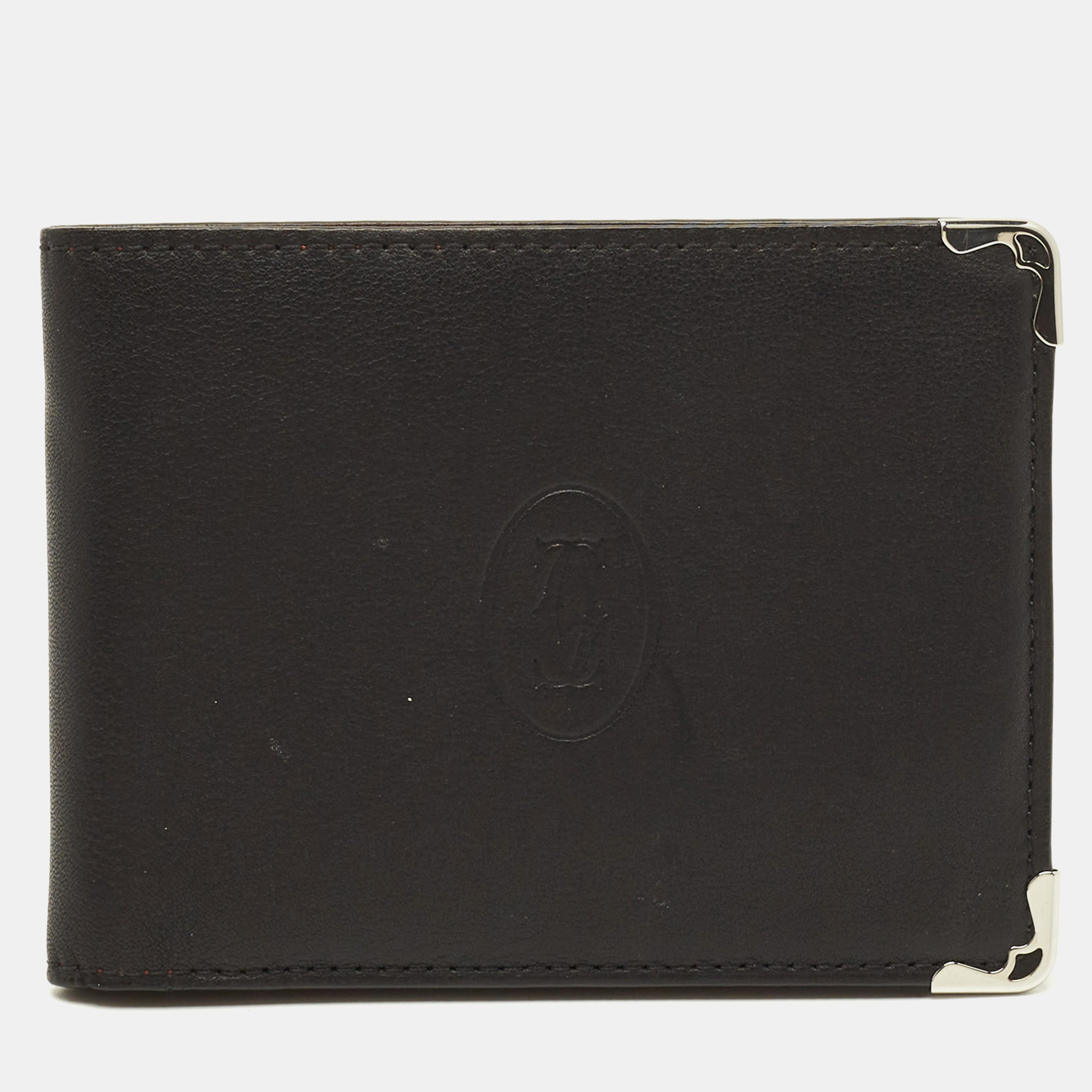 

Cartier Must de Cartier Black Leather Bifold Wallet