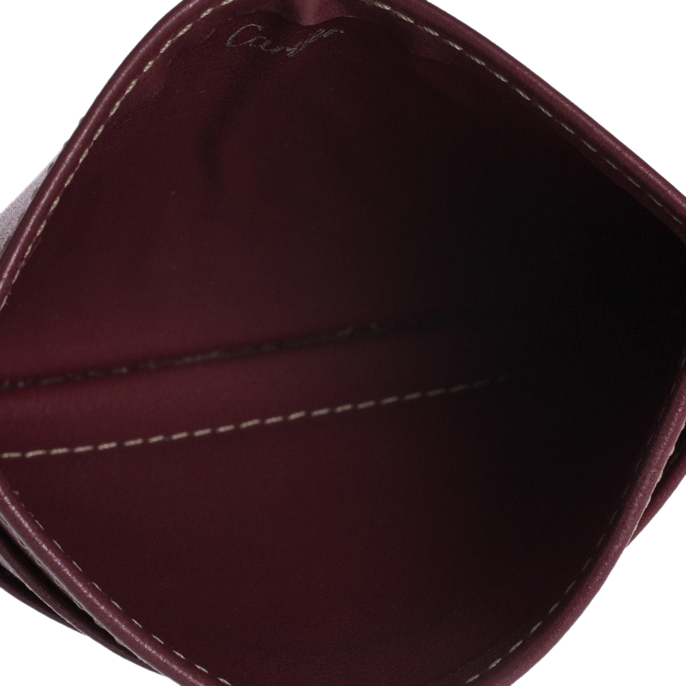 

Cartier Burgundy Leather Card Holder