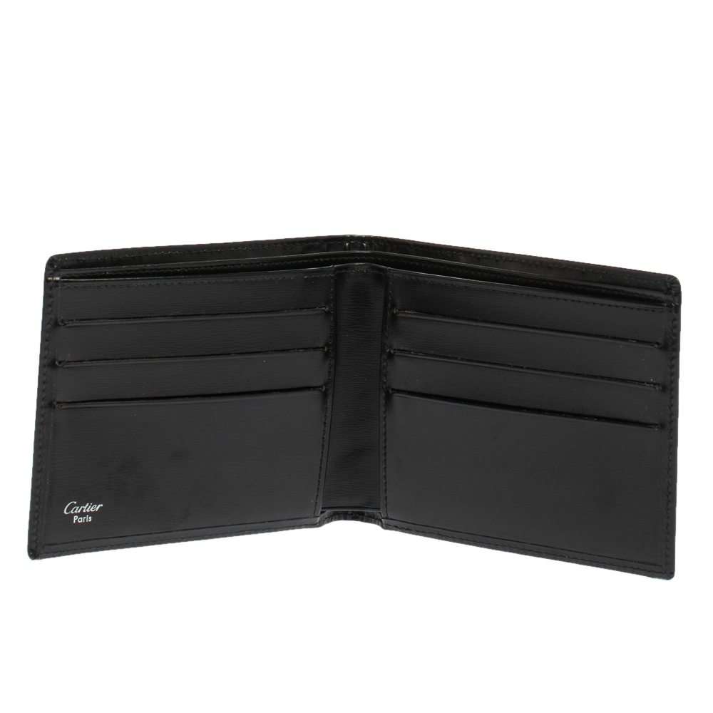 

Cartier Black Leather Must De Cartier Bifold Wallet