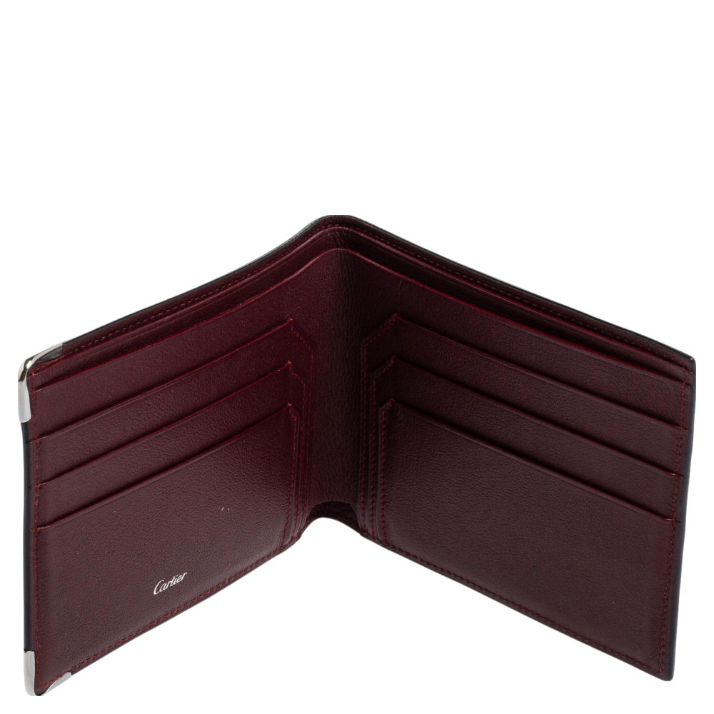 

Cartier Black Leather Must De Cartier Bifold Wallet