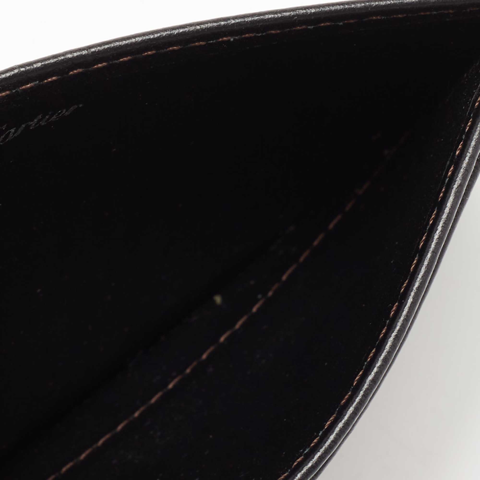 

Cartier Dark Brown Leather Happy Birthday Card Holder