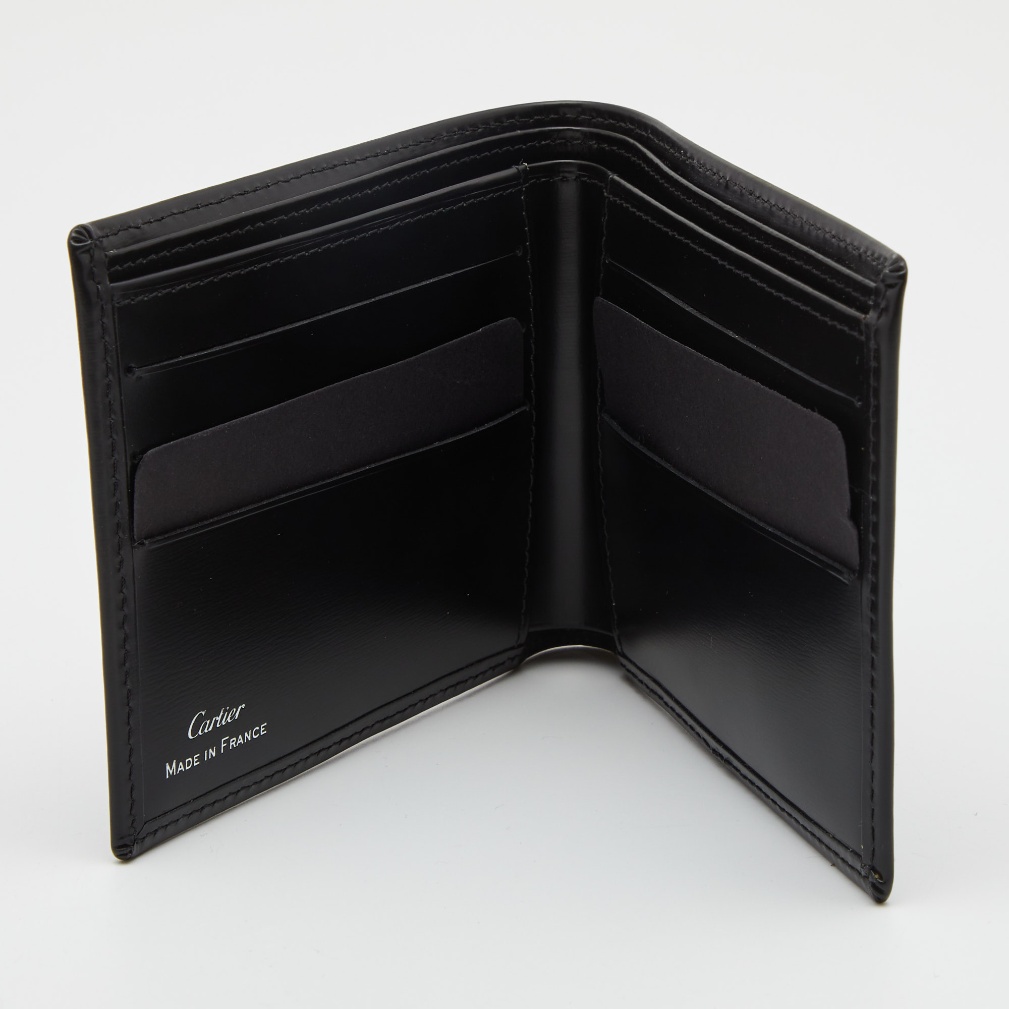 

Cartier Black Leather Must De Cartier Bifold Wallet