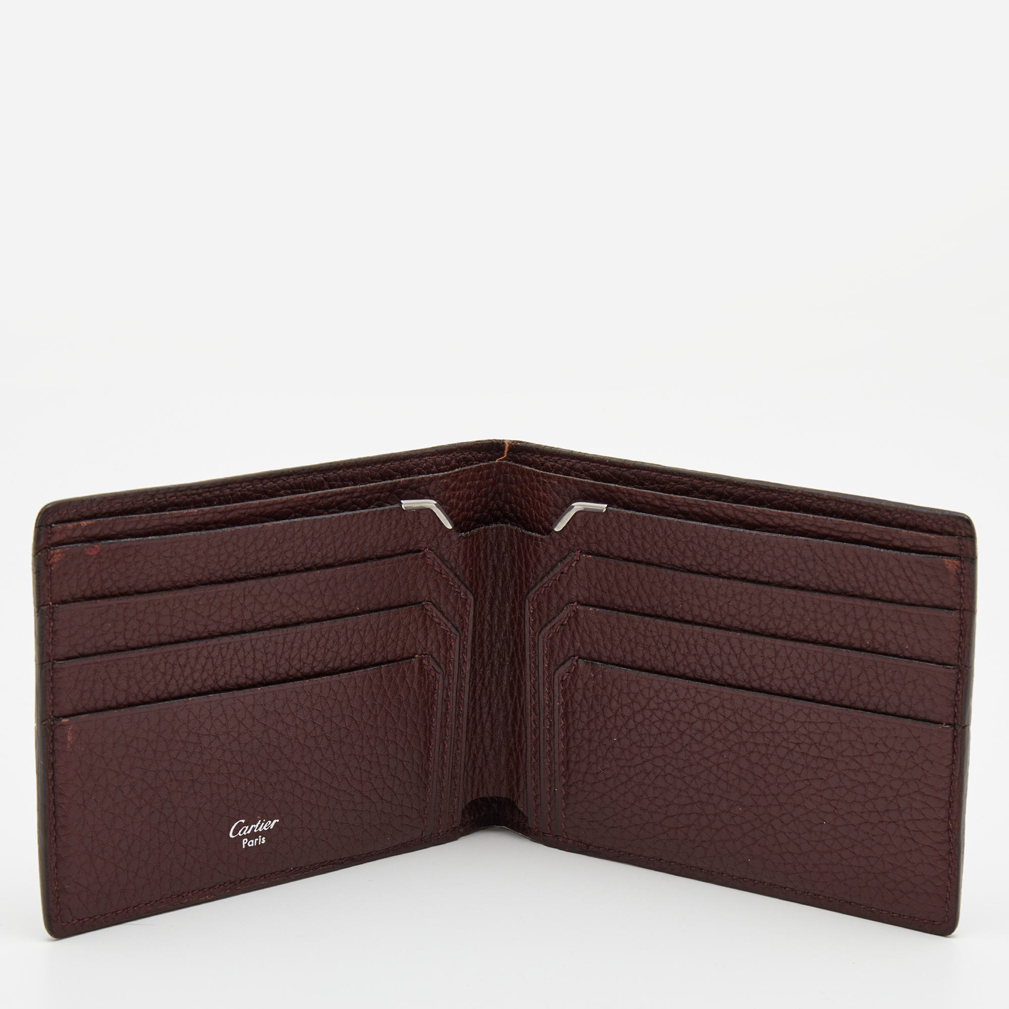 

Cartier Burgundy Leather Bifold Wallet