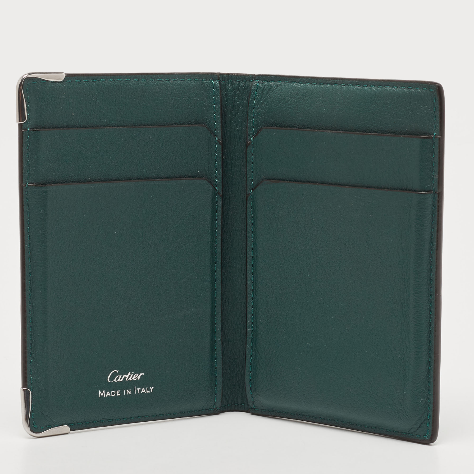 

Cartier Green Leather Must de Cartier Card Holder