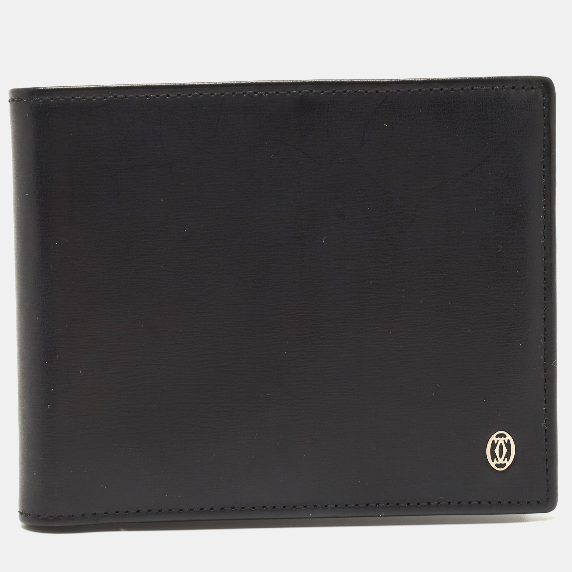 

Cartier Black Leather Must De Cartier Bifold Wallet
