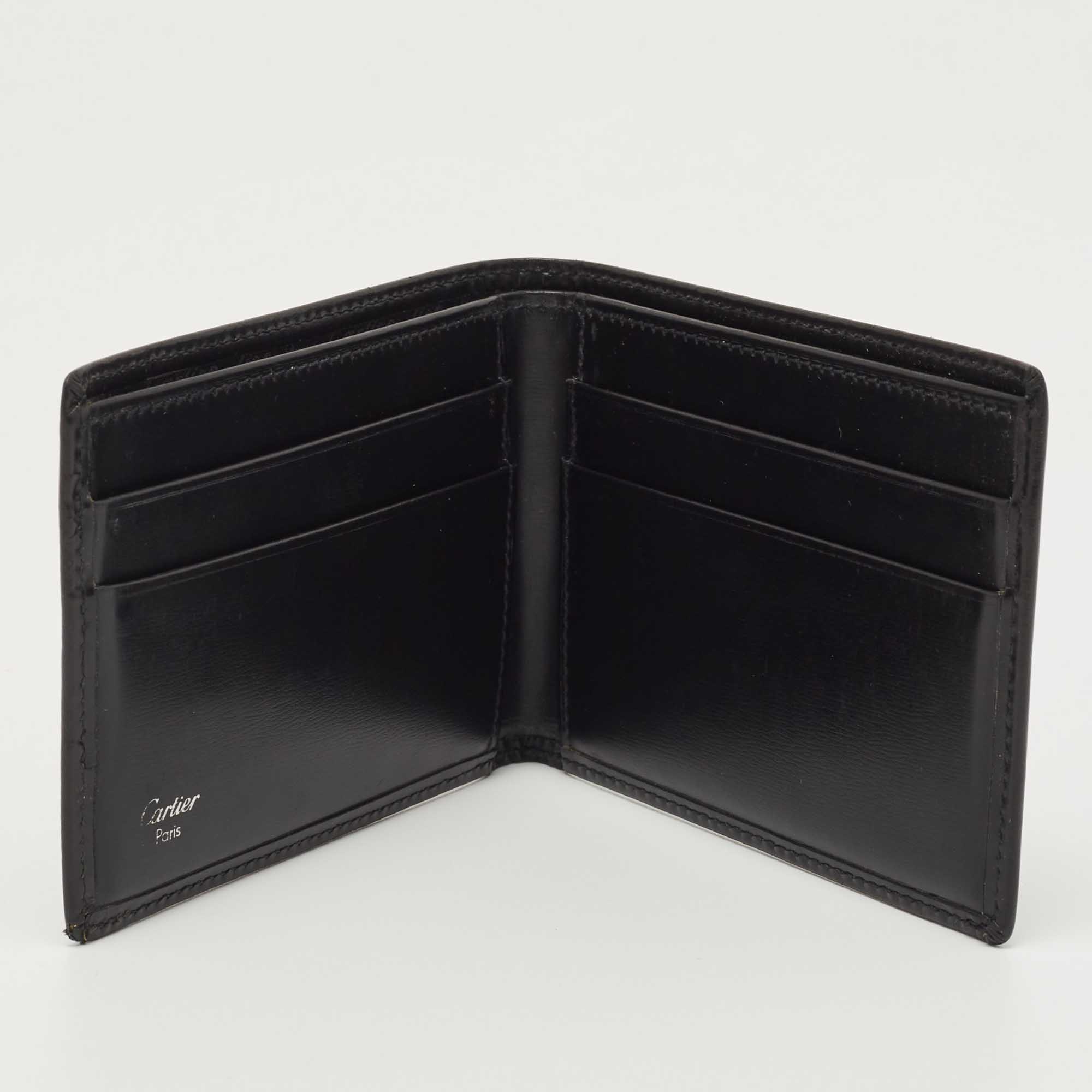 

Cartier Black Leather Must de Cartier Bifold Wallet